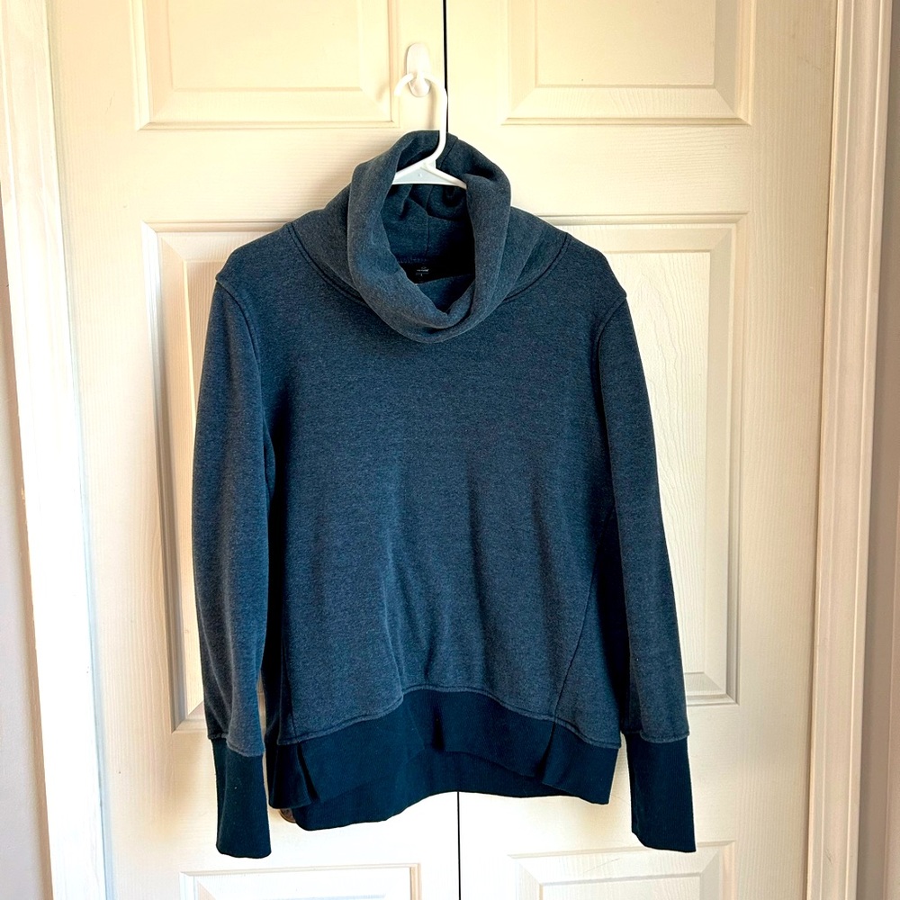 90 Degree by Reflex Cowl Neck Sweater in Blue